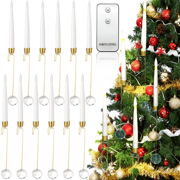 Christmas Tree Candles with Remote