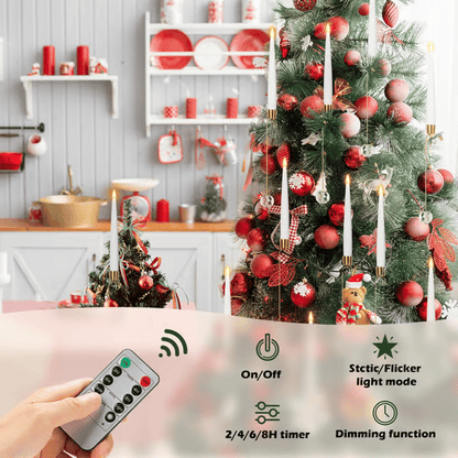 Christmas Tree Candles with Remote